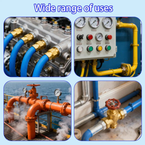 Varied applications of Two Pack Three Eighths JIC Male Flare To Three Eighths NPT Hydraulic Hose Adapters In Carbon Steel