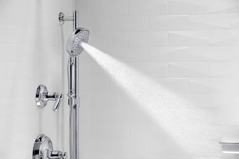 Bancroft Multifunction Handheld Showerhead With Three Spray Settings And Silk Spray, 1.75 GPM High Pressure Flow, Polished Chrome Finish