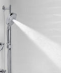 Multi Function Handheld Showerhead With Three Spray Settings For Full Coverage Massage And Silk Spray, 2.5 GPM Flow, Polished Chrome Finish