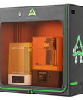 Beefed Up Extra Large Resin 3D Printer Enclosure with Fan Interface, 1000x500x1000mm, housing two resin printers, side view