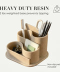 Must Have Aesthetic Desk Organizer For Modern Workspaces With Boho Pen Holder And Neutral Beige Desk Accessories