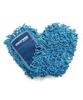 Top Shelf 24 Inch Loop End Cotton Dust Mop Head For Hard Surface Floors Heavy Lint Free Replacement blue dust mop head with looped fringes.