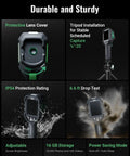F2W Thermal Imaging Camera With Live Super Resolution Converts 256x192 IR To 640x480 Clarity Crystal Clear Night Vision 6 Inch Display Portable Thermal Camera For Home Roofing Electrical Inspections, IP54
