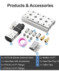 Components of Gear Up Your Pneumatics With A Four Station Solenoid Valve Manifold, 110V AC Five Way Two Position Air Valve, 4V210-08