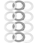 NTA1828 Thrust Needle Roller Bearing Set with 8 washers, chrome steel, heavy loads, precision ground, ID 1-1/8 In, OD 1-3/4 In, 4 pack