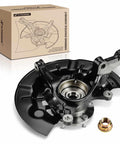 Front Left Steering Knuckle And Wheel Bearing Hub Assembly For Toyota Camry 2012-2017 displayed with packaging