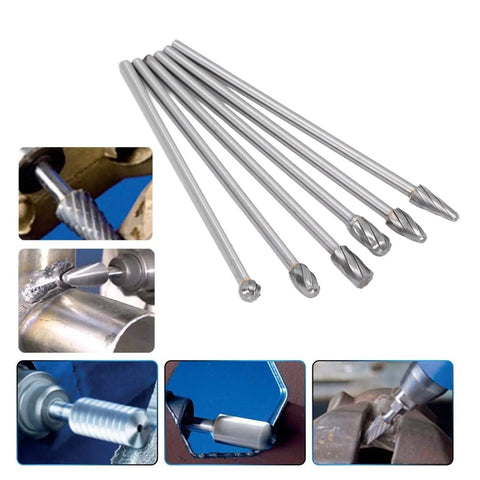 Badass Tungsten Carbide Cylinder Head Porting Kit With Die Grinder Rotary Burr Bits for tough grinding and polishing.
