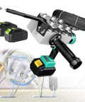 Portable Automatic Wire Threader For Wall Electrical Cabling with dual batteries and brushless motor for easy wire pulling.