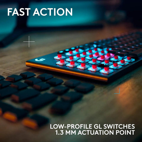 Full Size Wireless Gaming Keyboard Featuring Legit Clicky Switches And Seamless Tri Mode Pairing For PC Gamers Seeking Zero Latency Delays And Truly Smooth Customization Flow, showing low-profile GL switches.