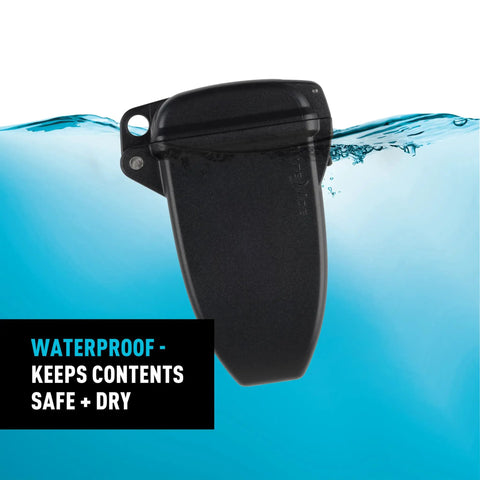 Waterproof Magnetic Key Box For Spare Keys With Secure Magnetic Key Holder And Box in water, demonstrating IPX7 waterproof feature