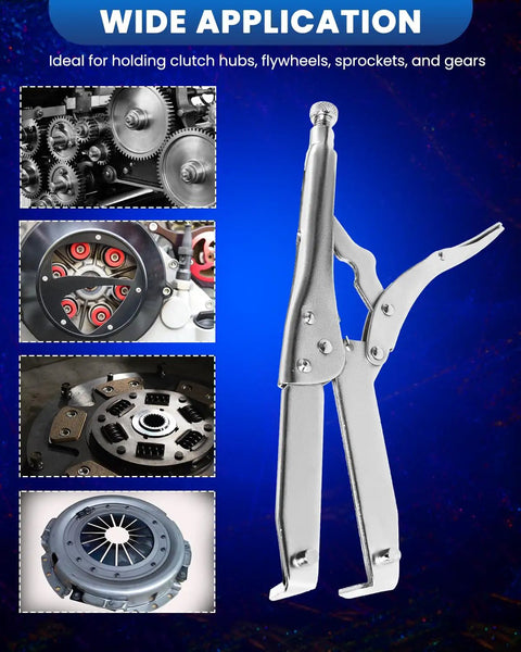 Heavy Duty Clutch Holding Tool Rock Solid Flywheel Turn Wrench Built Tough As Nails for clutch hubs and sprockets.