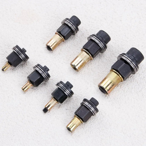 No Sweat 7 Piece Hand Rivet Nut Tool Kit Built From Hardened Carbon Steel featuring assorted nutsert inserts for M3 to M12.