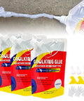 Pro Grade Heavy Duty Concrete Crack Filler Caulking Sealant Kit For Driveways, Quick Dry Waterproof Repair, 3 Pack shown with accessories