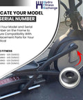 Outside Pedal Arm Bushing Replacement Part P270043 for Ellipticals Fits E20 and E25 Series Restores Smooth Motion Reduces Wobble Quiet Ride Direct Replacement Hardware Easy Install and Long Lasting Performance, shown on elliptical