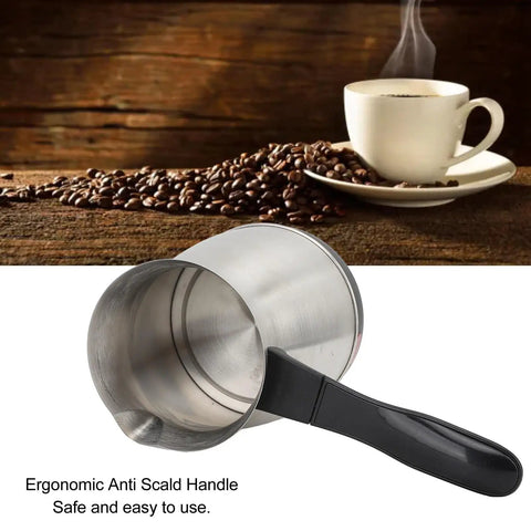 Turkish Coffee Maker With 600ml Capacity Stainless Steel Electric Kettle Style Brewer Anti Scald Handle For Coffee Tea Milk