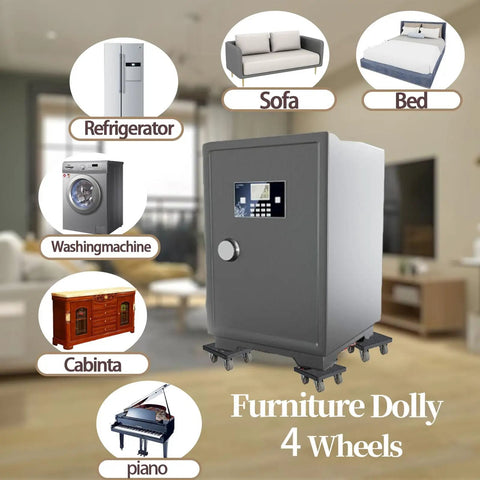 Heavy Duty Furniture Sliders With Four Wheels And 360 Degree Rotating Mover Set For Moving Sofa Bed Table And Other Big Furniture Maximum Load 1100 Lbs Non Slip Easy Glide Dolly with safe on dolly in living room.