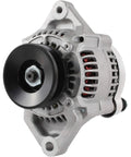Road Ready 12 Volt 125 Amp Alternator For Kubota UTV With Internal Regulator And Integrated Cooling Fan, front view.