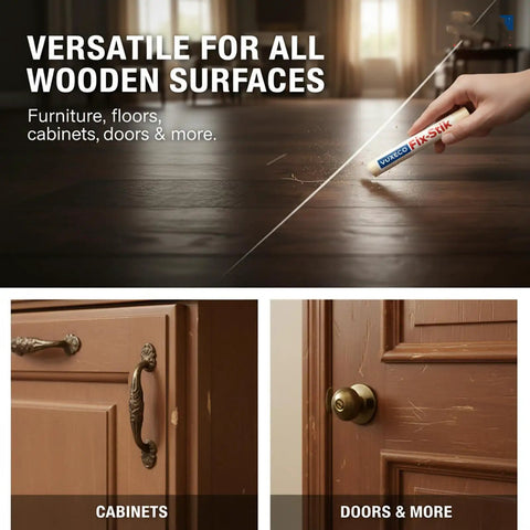 Wood Repair Wax Stick Kit With 10 Colors For Scratches Holes Chips And Scuffs Fast Fix No Mess Furniture Touch Up