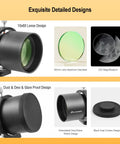 10x60 Finder Scope and 45 Degree Guide Scope With Illuminated Reticle Eyepiece For Astro Photography And Travel lens design and features