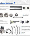 BeefedUp Heavy Duty Timing Chain Kit With Water Pump For 2010 To 2020 QX56 QX80 5.6L V8 Nissan M56 Q70 NV2500 OEM Replacement
