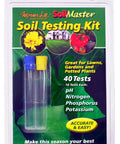 ML1210 Soil Test Kit For Lawn, Garden And Potted Plants With 40 Tests packaging showing test tubes and instructions