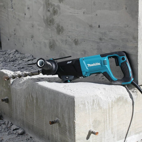 Beast Mode 8 Amp SDS Plus AVT Rotary Hammer With D Handle 1 Inch Chuck Two Point One Ft Lbs Impact Energy on concrete