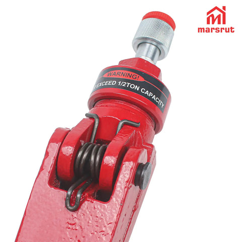 Brand New Hydraulic Spreader Jaw Fits For Porter Power 1/2 Ton Tool with red finish and safety warning label, heavy duty accessory.