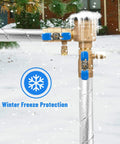 Pipe Insulation Foam Wrap Tape 2 Inch Wide 66 Foot Self Adhesive Foil Wrap That Keeps Outdoor Water Pipes From Freezing And Slashes Heat Loss Weatherproof Waterproof in use on outdoor pipes with winter protection