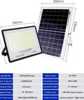 Image of JUDYSSY Solar Street Light Outdoor with LED chips, battery specs, and solar panel details, IP67 Waterproof.