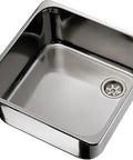 Rectangular Stainless Steel Sink With Brushed Finish, Measures 14 Inches Long By 13 1/4 Inches Wide By 8 1/8 Inches Deep