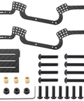Carbon Fiber RC Car Chassis Frame For 1 18th Scale Crawler Upgrade With Low Center Of Gravity LCG components and screws