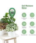 Soil Moisture Meter For Indoor And Outdoor Plants, Easy To Read Plant Water Meter With Quick Probe, Green Dial in plants