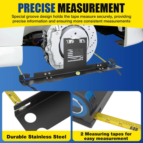Precision Wheel Alignment Tool Kit With Dual Toe Plates And Camber Gauge For Trucks Suv Jeep Rv Auto Tire Setup Straight As An Arrow Built Tough Professional Grade Diy Garage Essential