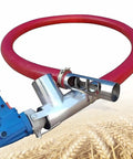 Grain Auger Portable Electric Screw Conveyor For Granular And Powder Materials With 2200W Motor, 5m length with red hose