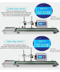 Straight Up Automatic Four Head Liquid Filling Machine And Zero Hassle Bottle Filler Conveyor Belt Kit with control interface.