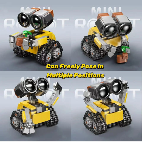Tech Wall Robot Building Kit For Adults And Teens 14 Plus 217 Plus Piece Mech Robot Model Set For STEM Education Creative Holiday Gift Easy To Build Blocks For An Epic Wall Display And Hands On Learning DIY, posed in four positions