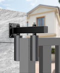 6 Inch Slide Gate Guide Roller With UHMW Nylon Durable Adjustable Support Assembly on concrete post for sliding gates