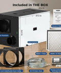 Whole House Dehumidifier 165 PPD Workhorse Pro Grade with filters, hose, remote, and manual included.