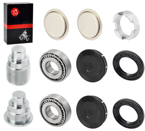 Honda Swingarm Bearing Seal Bolt Lock Nut And Cap Rebuild Kit for ATV with bearings, seals, lock nut, and pivot bolts