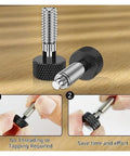 Spring Plunger Handle Quick Release Pins Kit With Knurled Stainless Steel Lock M6 Quick Release Pins For Rolling Toolbox And Machinery, adjusting pin.