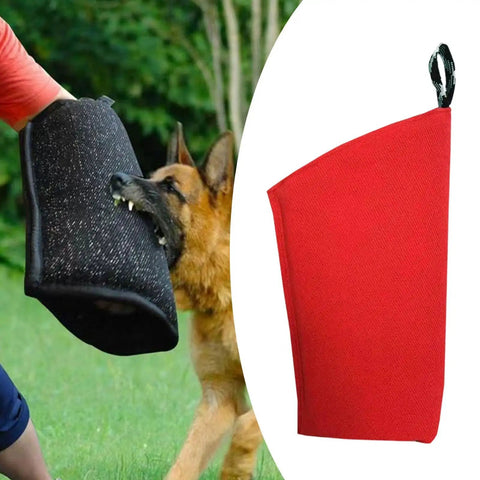 Dog Bite Sleeve Training Arm Guard For Puppies And Dogs Heavy Duty Tear Resistant Bite Protection Sleeve with Red Cover