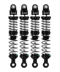 90mm Dual Rate Spring Oil Shocks for TRX4 SCX10 1 by 10 RC Crawler, CNC Aluminum Shock Bodies, Set of 4