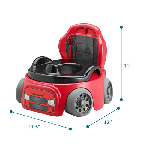 Race Car Design Toddler Potty Training Toilet With Detachable Seat And Splash Shield Slick No Fuss Cleanup Kids Bathroom Chair For Little Champions Aged Eighteen Months Plus Ready To Roll Big Kid Win