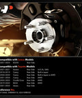 Rear Wheel Bearing And Hub Assembly 5-Lug Direct-Fit Replacement For Toyota Camry 2018-2024, installation view