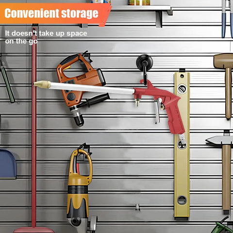 Heavy Duty Air Engine Cleaning Spray Gun With 4Ft Hose High Pressure Pneumatic Sprayer on tool wall for storage