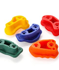 Gear Up And Crush Your Next Session With This Solid Rock Climbing Holds Kit Featuring Twenty Five Multi Colored Grips, five colorful climbing grips.