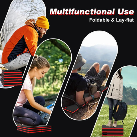 Thick Foldable Mechanic Mat With Magnetic Tool Pockets All In One Waterproof Kneeling Pad used outdoors for various activities