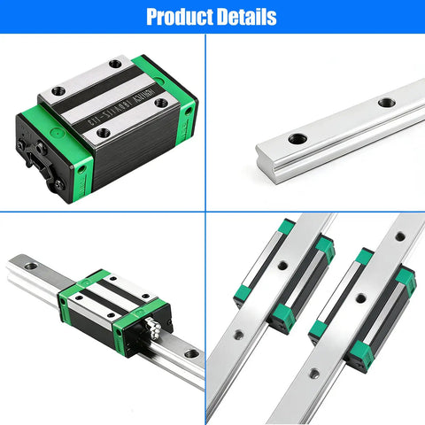 Durable 300mm Linear Guide Rail Kit With Four Bearing Blocks For CNC Routers Lathes 3D Printers DIY Machines