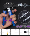 Hand using Hollow Drive Wall Anchors Kit, 19-Piece Zinc Plated Carbon Steel Molly Bolts Set with tool, M4 M5 M6 sizes shown