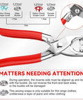 Metal Snap Button Kit With Pliers And Press Tool Pro Grade 9.5mm Snap Fasteners Set for DIY Crafts and Sewing Projects